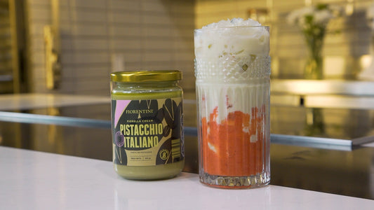 Milkshake de frutos rojos y pistacho