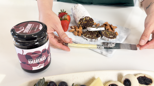 Salame de Chocolate con Amarenas x Panchi