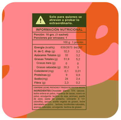 Box Fiorella Pistacchio Shot de 50 Unidades