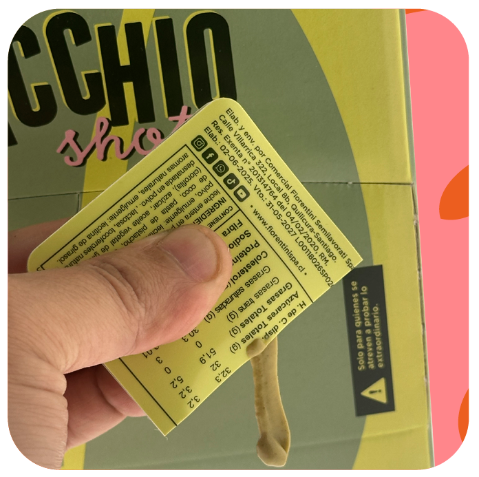 Box Fiorella Pistacchio Shot de 50 Unidades