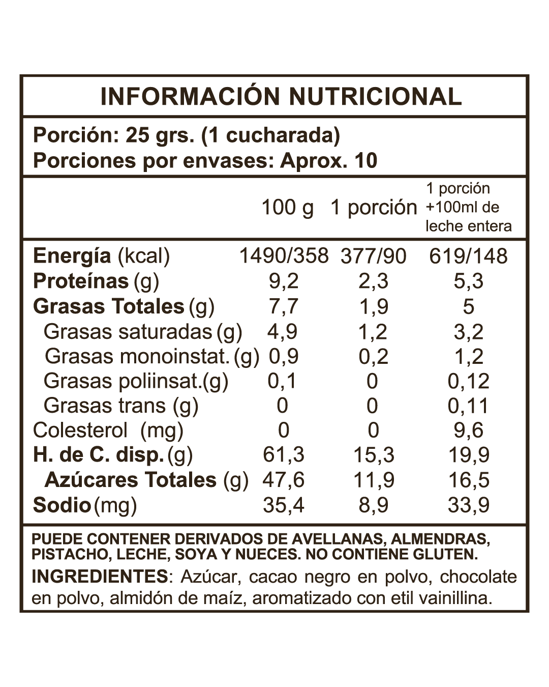 Chocohot Black, 500g