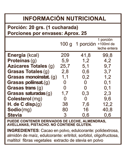 Chocohot Stevia, 500g